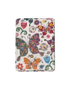 Butterfly Pattern Double Compact Mirror w/ Crystal Stones